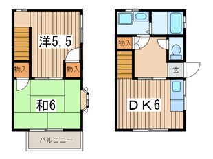 フラットタマザワの物件間取画像